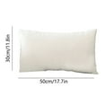 thumbnail image 3 of Rectangle Velvet Throw Pillow Cover in Various Colours, Plush Waist Cushion, Soft and Comfortable Cushion for Sofa and Bed, 3 of 6