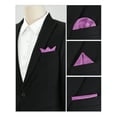 thumbnail image 4 of INSPIRE CHIC Men's Pocket Squares Solid Color Handkerchiefs for Wedding Party Purple, 4 of 4