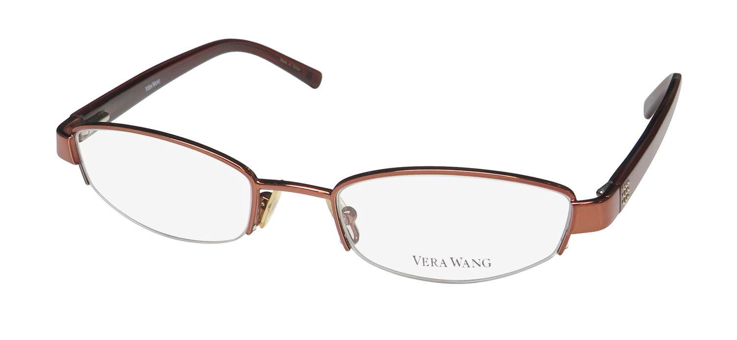 VERA WANG V123 EYEGLASS FRAME/GLASSES HALF-RIMLESS NARROW  display picture 1