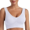 thumbnail image 4 of ManxiVoo Wirefree Breathable Sports Bra Full Coverage No Underwire Comfort Support Seamless Lightweight Active Wear XXL Size, 4 of 7
