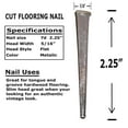 thumbnail image 2 of 2.25" CUT FLOORING NAILS 1 lb, 2 of 7