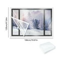 thumbnail image 3 of Bwomeauty Storage and Organization, Window Insulation Kit, 47 Inches, With Adhesive Tape, Cuttable Clear Film For Window Draft Proofing, Winter Insulation And Heat Retention, Holiday Gifts, 3 of 6
