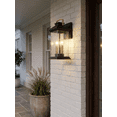 thumbnail image 3 of Henderson 2-Light Earth Black Outdoor Wall Lantern, 3 of 5