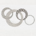 thumbnail image 3 of Authentic Hotel and Spa  Turkish Cotton Circles Embroidered White 2-piece Washcloth Set, 3 of 3