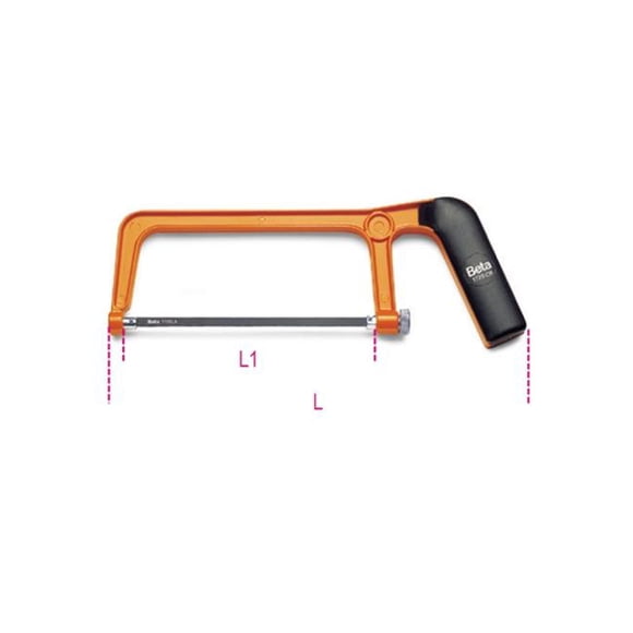 Beta Tools USA 017250010 1725 CR-Mini Hacksaw Frame