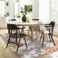thumbnail image 2 of HOMERRY Area Rug for Living Room 8' x 10' Non-Shedding Orange/Grey Abstract Indoor Carpet for Bedroom, 2 of 6
