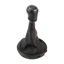 Unique Bargains Gear Shift Knob W/ Cover 5 Speed Manual Stick Shifter Knob for Volkswagen Transporter 2003-2011 Plastic