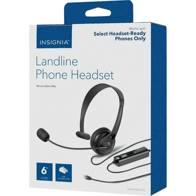 Insignia Landline Phone Headset Headset on ear wired