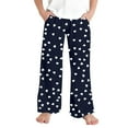 thumbnail image 6 of SBYOJLPB Valentines Day Casual Long Pants for Childrens Love Printed Loose Home Pants Sleeping Pants Kids Loose Wide Leg Pants, 6 of 6