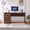 Brown, variant on Haooyeah Office Computer Desk with 3 Drawers, Built-in Power Outlet, USB & Type-C Fast Charging, Wooden Writing Desk for Home Office,Blue