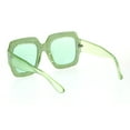 thumbnail image 4 of Thick Plastic Foil Engraving Bling Rectangular Butterfly Sunglasses Green, 4 of 4