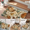 thumbnail image 5 of Floral Bathroom Mats 2x3 FT, Non Slip Small Kitchen Mat, Modern Abstract Art Farmhouse Washable Soft Backed Front Door Throw Rugs Non-Shedding Indoor Outdoor Doormat for Entryway Sink, 5 of 8