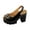Black 01, variant on Women's Sandals Chunky Heel Square Toe Slingback Comfortable Leather Insole Adjustable Strap Casual Summer Shoes