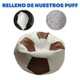 thumbnail image 4 of Sillon Puff Lunics Balon Soccer Grande blanco/capuccino, 4 of 6