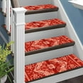 thumbnail image 6 of 15-Pack Non-Slip Carpet Stair Treads Self-Adhesive Cut-to-Fit Indoor Stair Mats for Safety of Family Elders and Pets on Steps(Red), 6 of 8