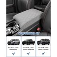 thumbnail image 5 of KBH Center Console Cover for 2023-2026 Honda Pilot/2024-2026 Ridgeline Passport, Middle Console Pad Armrest Cover Leather Interior Accessories, Gray, 5 of 8