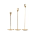 thumbnail image 3 of Juego Estable Candelabro Decorativo Metal 3 Uds. para Fiestas (dorado), 3 of 6