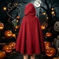 thumbnail image 6 of LEKWK Renaissance Hooded Cloak Women Medieval Velvet Cape Vintage Halloween Costume Woodland Elf Apparel Cosplay Themed Party Fancy Dress, 6 of 9