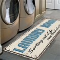 thumbnail image 3 of SugarBloom Farmhouse Laundry Room Carpet, 15.7x47.2 inch Non-Slip Floor Mat for Kitchen Bathroom, Decorative Rug for Laundry Room, Absorbent Doormat,D D, 3 of 6