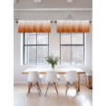 thumbnail image 3 of Thanksgiving Kitchen Curtain Valances for Windows Farmhouse Short Curtains, Fall Orange Ombre Modern Abstract Art Aesthetics Rod Pocket Valance Curtain for Bedroom Cafe Living Room 42"x12", 3 of 8