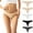 Beige, variant on Seamless Thongs for Women No Show Ladies Thong No Line Workout Breathable Comfortable Panties Soft Cotton Underwear
