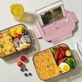 thumbnail image 6 of Insulated & Sealed Compartment Lunch Box, 1400ML Bento Container with Utensil, Microwave & Dishwasher Safe, BPA-Free for Office, Work, Adults, 6 of 7
