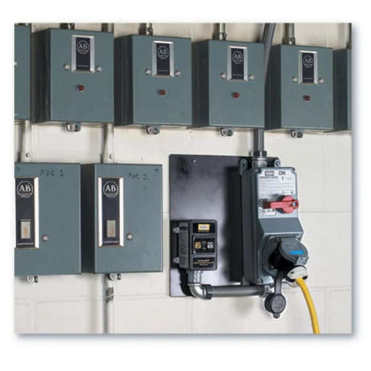 Hubbell Wiring Device-Kellems GFCI,Hard Wired,3 PH 120/208V,30A,Black GFHW430