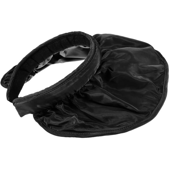 KONTONTY  Women Sun Visor Sunscreen Beach Hat for Wide Women's Miss Black