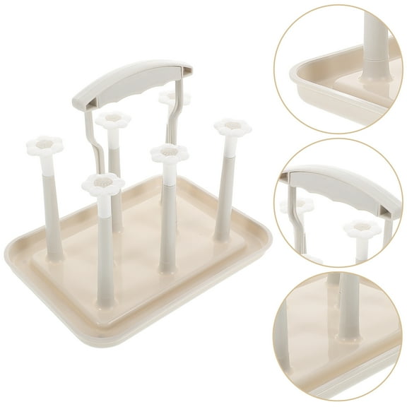HOMOBABE 1Pack Baby Bottle Drying Rack for Milk Bottles and Coffee Mugs with Simple Design