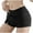 Black, variant on Women's Booty Shorts Casual Elastic Waist Low Rise Drawstring Comfy Lounge Shorts Summer Running Shorts