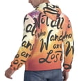 thumbnail image 4 of Bingfone Not All Who Wander Are Lost Men'S Drawstring Hoodie Long Sleeve Pocket Sweatshirts-X-Large, 4 of 9