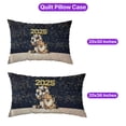 thumbnail image 5 of Happy New Year Pomeranian Welcome 2025 Balloon Firework Party Quilt Pillowcase Pom Dog Lover Gifts Throw Pillow Cover Bed Home Decor - 01014, 5 of 5