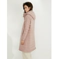 thumbnail image 5 of Wenseny Women’s Knee Length Long Puffer Coat Outerwear Casual Warm Padded Down Jacket Pink S, 5 of 8