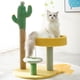 thumbnail image 5 of Cactus Cat Sisal Marco de escalada Cat Scratching Post Toy Evite inclinar Sacudir 67 cm de altura Interior al aire libre Cat Trees para gatos pequeños, 5 of 5