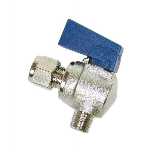 2 PC Dial 1 in. H X 2-3/4 in. W Black Stainless Steel Ball Valve