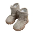 thumbnail image 4 of DOMELAY 1/4 Scale Figure Snow Boots Simulation Miniature Female Action Figures Shoes Khaki, 4 of 9