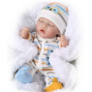 CHAREX Realistic Reborn Baby Doll:12 Inch Lifelike Realistic Newborn Full Silicone Weighted Sleeping Baby Dolls That Look Real , Real Life Realistic Newborn Baby Dolls Gifts for Girl or Boy Age 3 