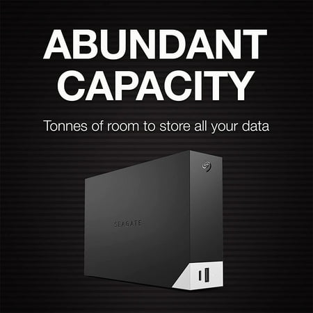 Seagate - One Touch Hub 14TB External USB-C and USB 3.0 Desktop Hard Drive with Rescue Data Recovery Services