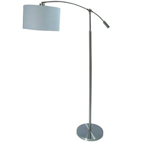Hampton Bay 63 75 In Brushed Steel Adjustable Height Arc Lamp Com Hampton Bay 63 75 In Brushed Steel, Hampton Bay Torchiere Floor Lamp Parts