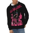 thumbnail image 2 of Gorillaz Men's Hoodie With Color Drawstrings Sweatshirt Hooded Pullover Print Winter Coat Jacket Small, 2 of 9