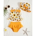 thumbnail image 2 of Traje de baño infantil Mioglrie Girl 3-6 meses, conjunto de girasoles amarillos, 2 of 5