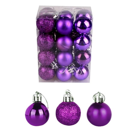 

Pgeraug Ornament Christmas Tree Pendant Christmas Decoration Ball Christmas Display Ball Pendant 3cm 24PCS Hangs F