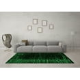 thumbnail image 3 of Ahgly Company Indoor Rectangle Abstract Green Modern Area Rugs, 7' x 9', 3 of 4