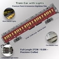 thumbnail image 7 of BUBUQE Electric Train Sets Remote Control for Kids Metal Alloy Christmas Train Toys Steam Locomotive Glowing Passenger Carriages Luxury Tracks Light & Sounds, 7 of 7