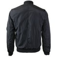 thumbnail image 2 of Maximos Men's Lightweight Water Resistant Reversible Flight Bomber Jacket (Black,L), 2 of 5