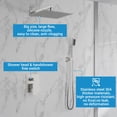 thumbnail image 6 of Ataucjin Shower Faucet Set 10", Shower System with Rainfall Shower Head and Handle Set,Wall Mounted Shower Fixtures, Square Luxury Shower Heads for Bathroom, 6 of 8