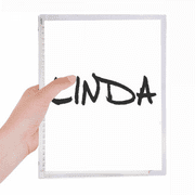 Special Handwriting English Name LINDA Notebook Loose Diary Refillable Journal Stationery