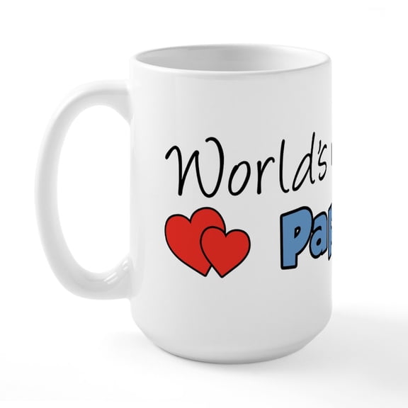 CafePress - World's Greatest Papou Large Mug - 15 oz Ceramic Large White Novelty Mug