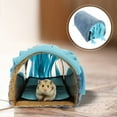 thumbnail image 6 of House Tunnel Pet Hideout Hamster Guinea Pig Tassel Rabbit Animals Accessories Sleeping Animal Cage Winter Tent Bedding, 6 of 6