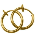 thumbnail image 3 of Evelots Clip On Hoop Earring-Ear/Lip/Nose-Spring Loaded-8 pair (4 Silver/4 Gold), 3 of 5